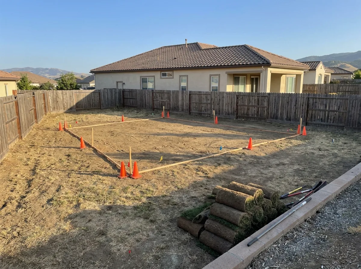 Custom Pool Design & New Construction, before