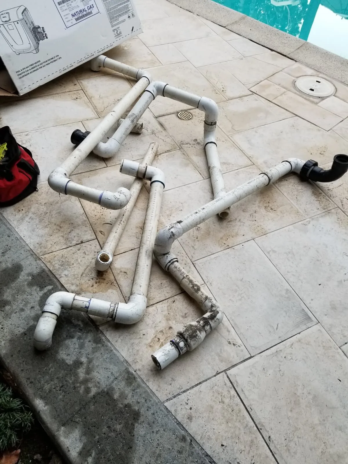 Pool Repairs & Plumbing, before