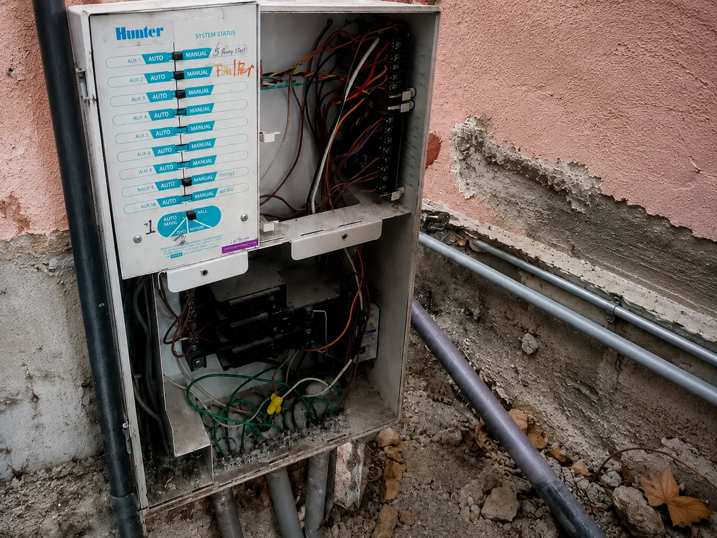 Smart Pool Automation Upgrades, before