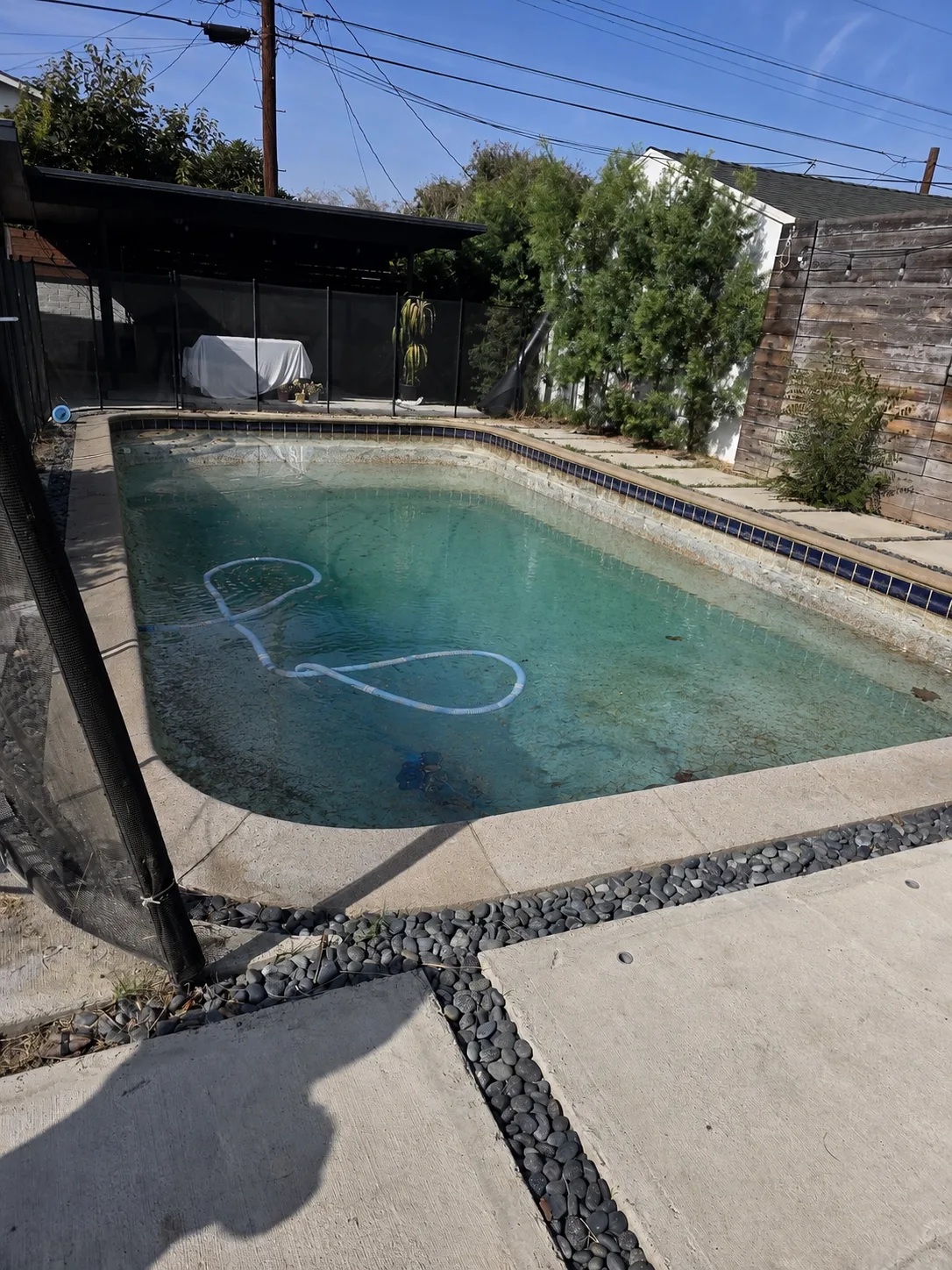Weekly Pool Maintenance, before