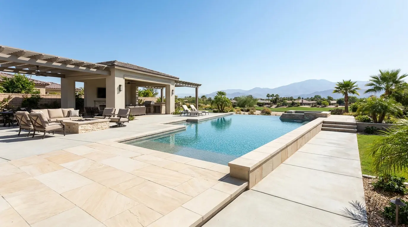 Outdoor Living & Hardscape by Showtime Pools in Los Angeles
