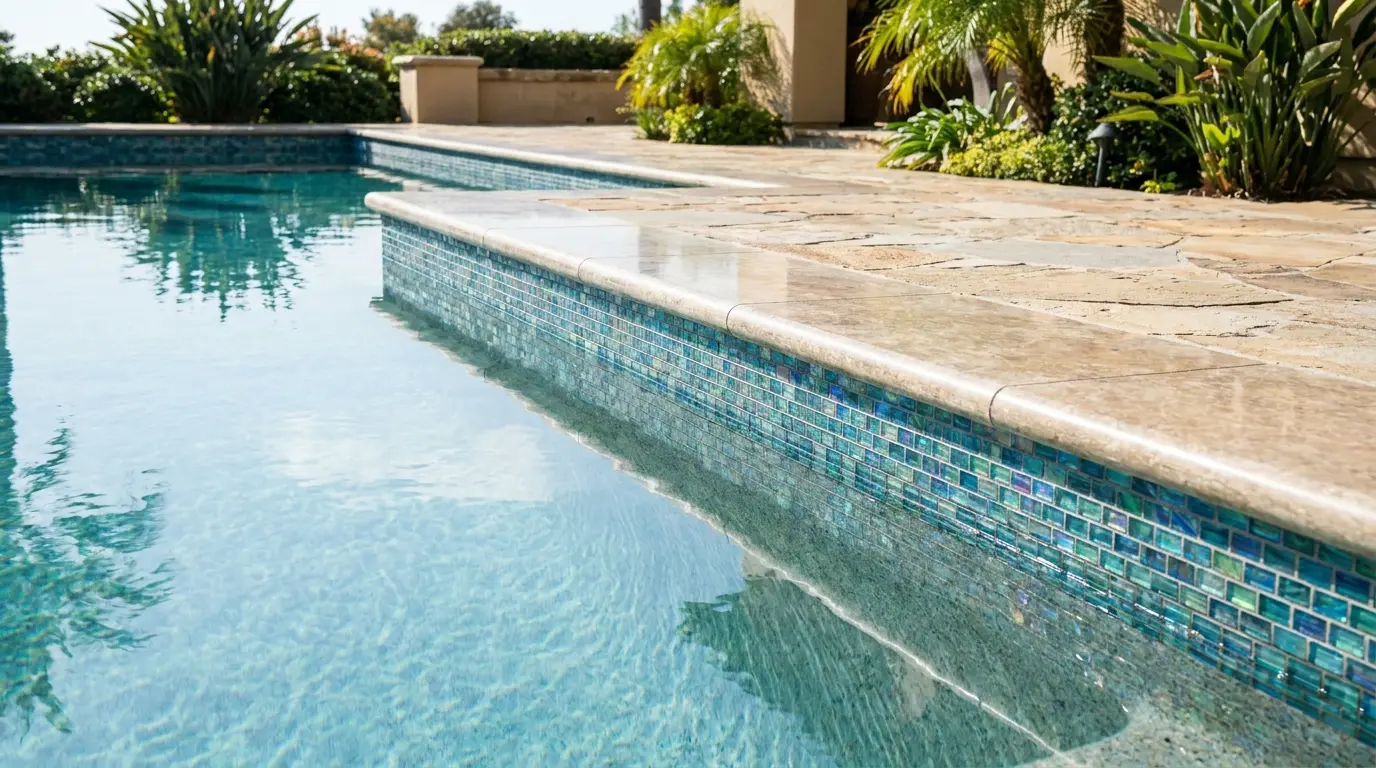 Pool Tile Cleaning by Showtime Pools in Los Angeles