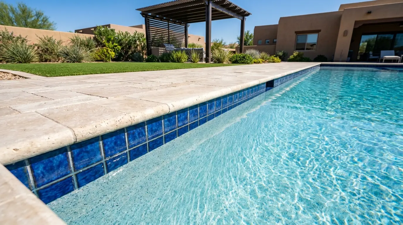 Tile, Coping, Plaster & Decking by Showtime Pools in Los Angeles